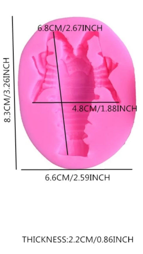 Silicone Mould - 3D Lobster - S97.
