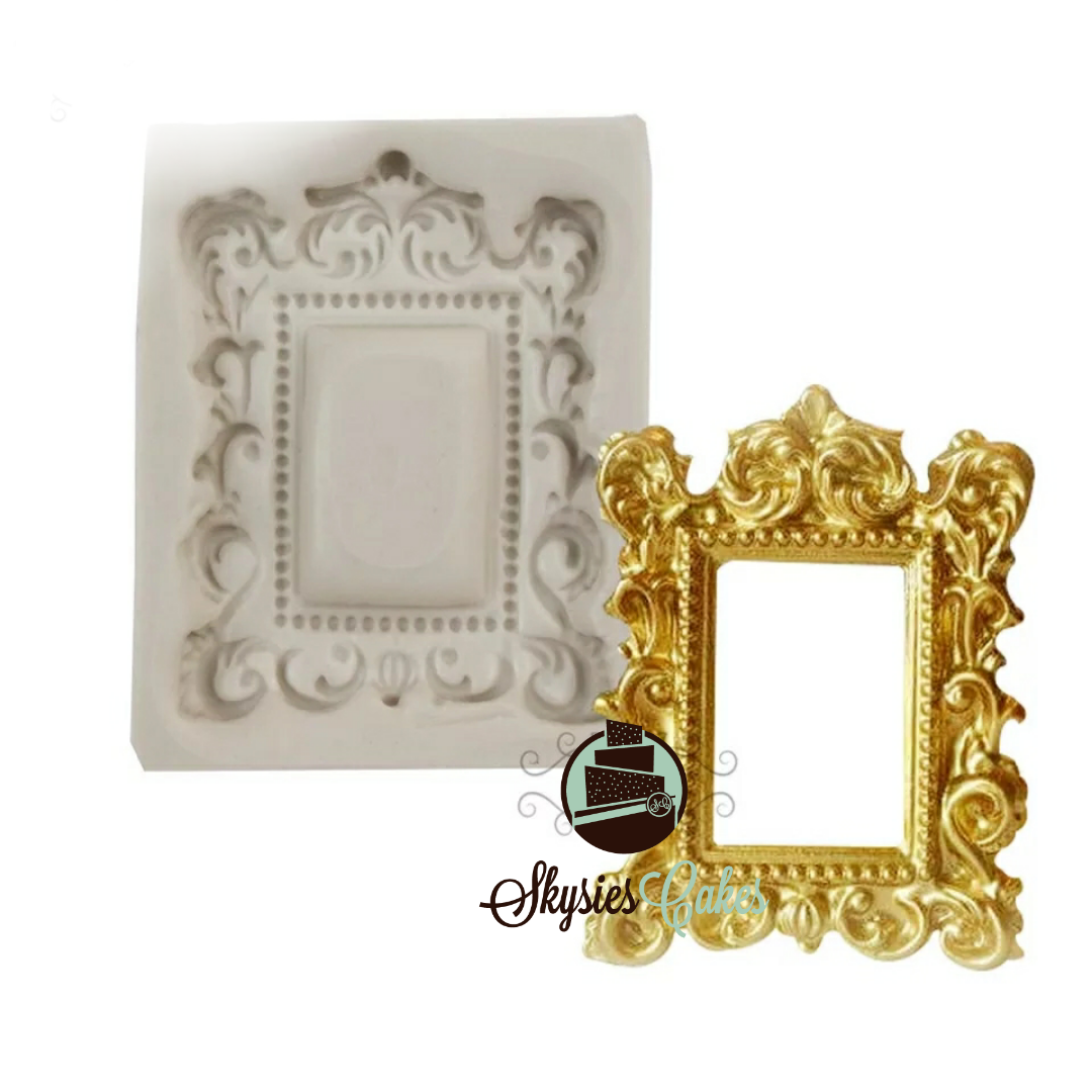 Silicone Mould - Small Border Frame - S195.