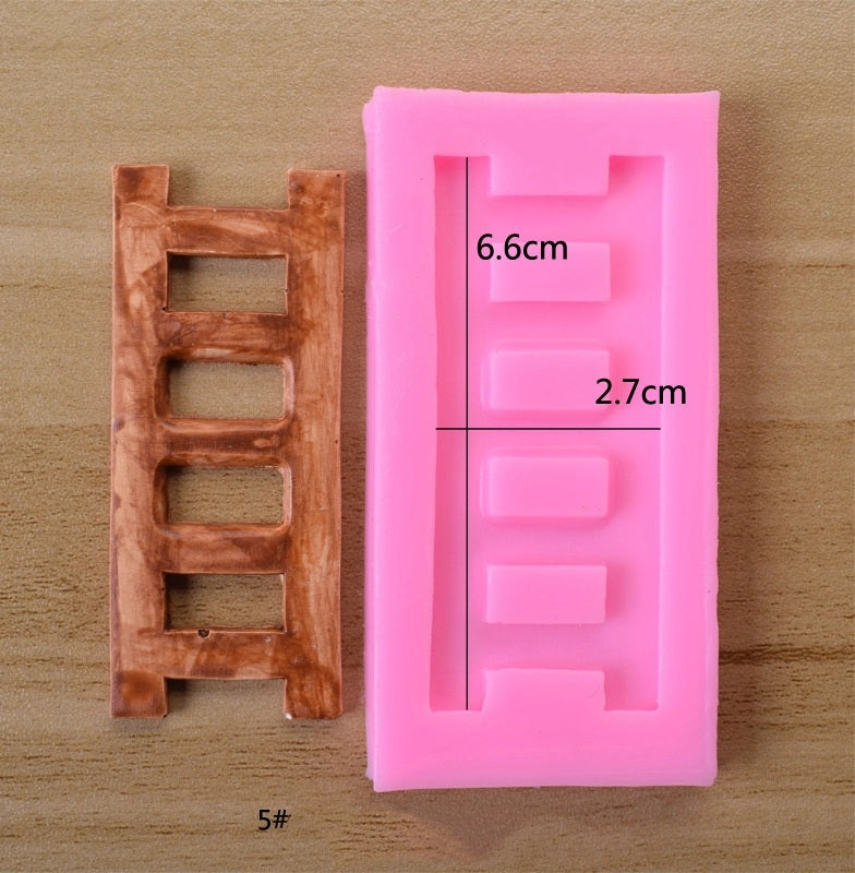 Silicone Mould - Medium Ladder / Fence - S137.