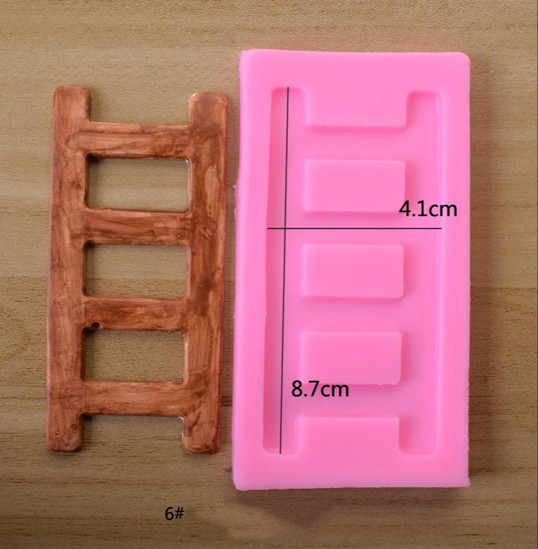 Silicone Mould - Large Ladder / Fence - S138.
