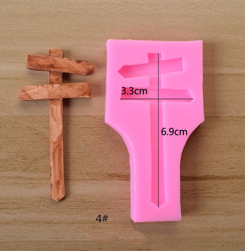 Silicone Mould - Single Wooden Sign - S298.