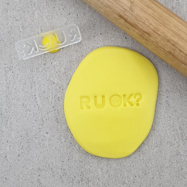 Custom Cookie Cutter - R U OK? Embosser.