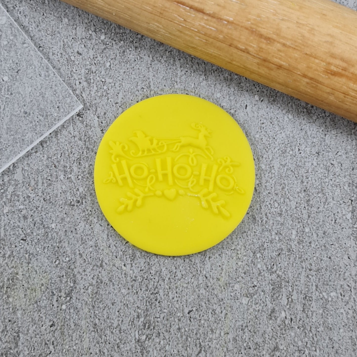 Custom Cookie Cutters Ho Ho Ho 3D Raised Debosser.