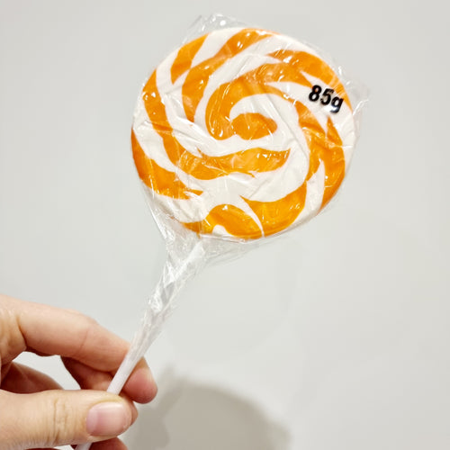85g Large ST Single Swirly Pop - Orange
