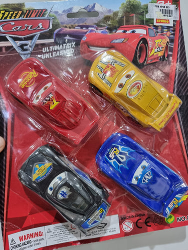 4PC Disney Cars Figurine Set