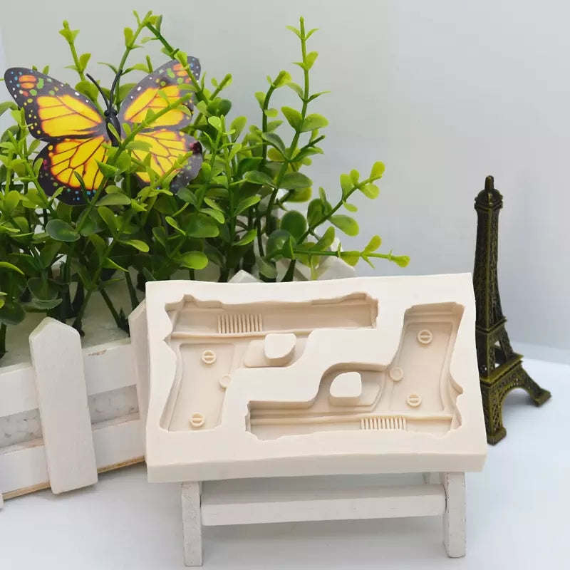 Silicone Mould - 2PC Gun / Pistol - S23.