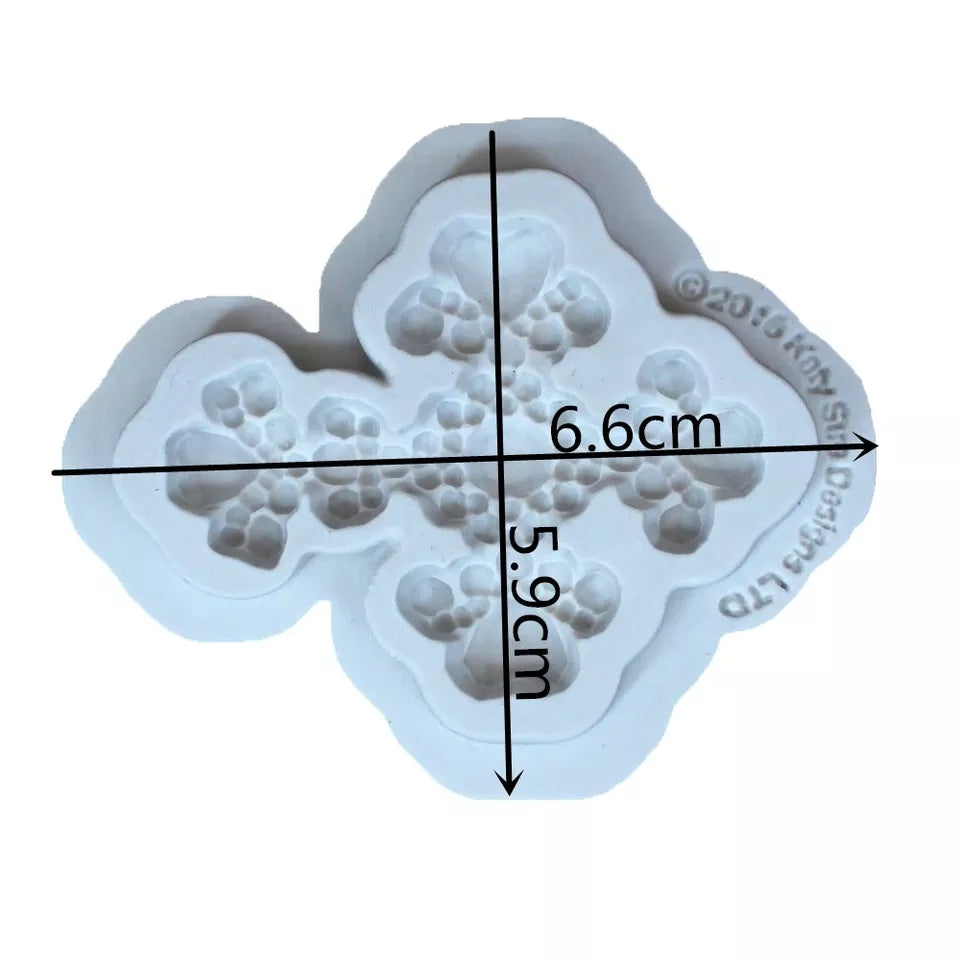 Silicone Mould - Small Ornate Cross - S469