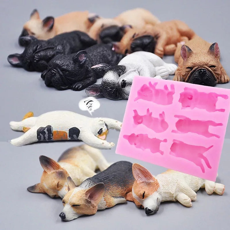 Silicone Mould - Assorted Dogs - S230.