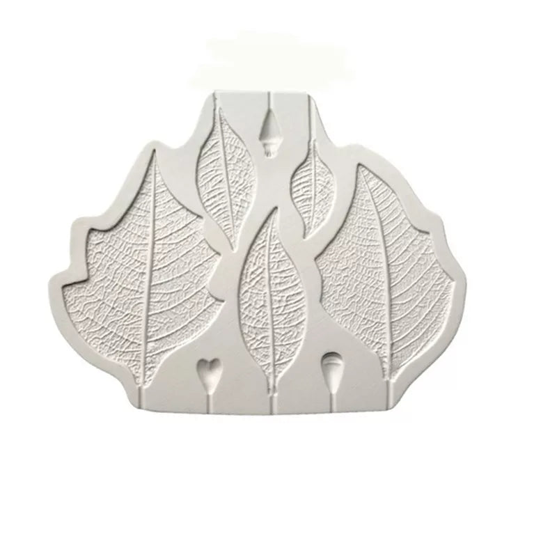 Silicone Mould - Poinsettia Leaves - S178