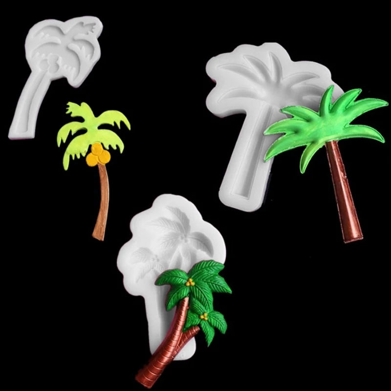 Silicone Mould - Palm Tree Style 2 - S345.