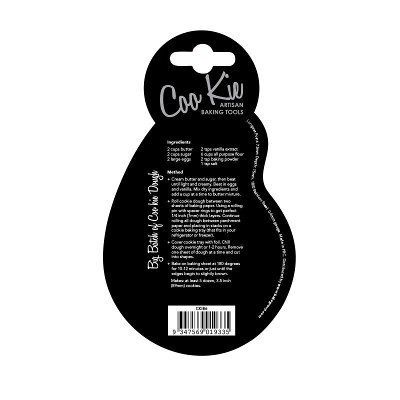 Coo Kie Number 6 Cookie Cutter.