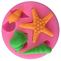 Silicone Mould - 5PC Small Shells and Starfish - S50.