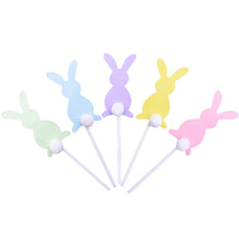 15pk Pastel Bunny Cardstock Toppers