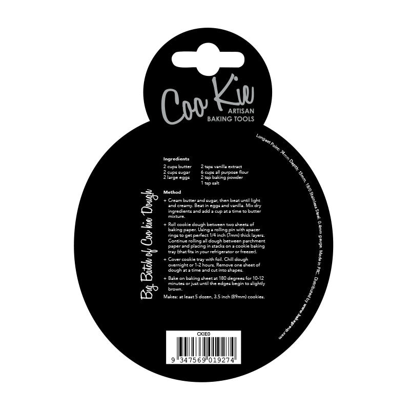 Coo Kie Number 0 Cookie Cutter.