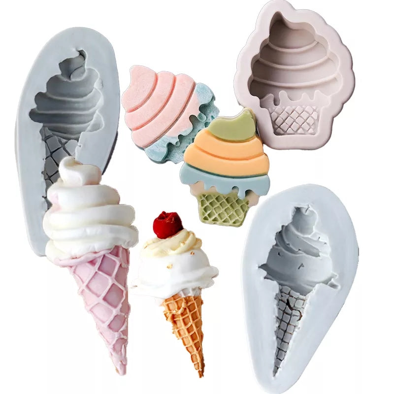 Silicone Mould - Icecream Cone - S377.