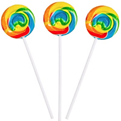 30g Medium ST Single Swirly Pop - Rainbow