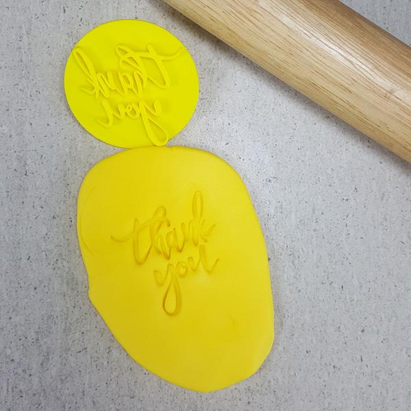 Custom Cookie Cutters Embosser - Thank You V2
