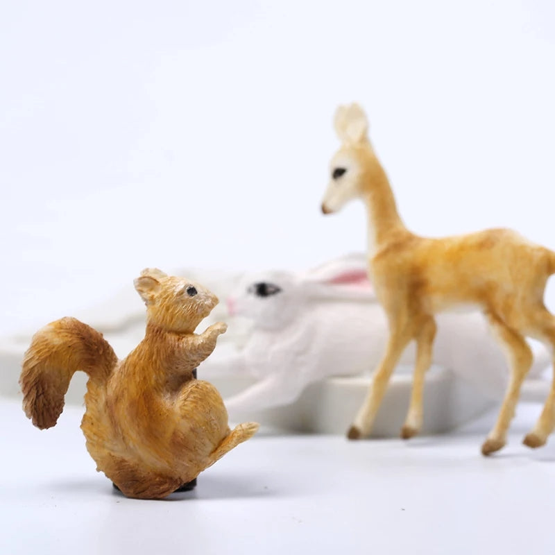Silicone Mould - 3PC Woodland Animals - S19.