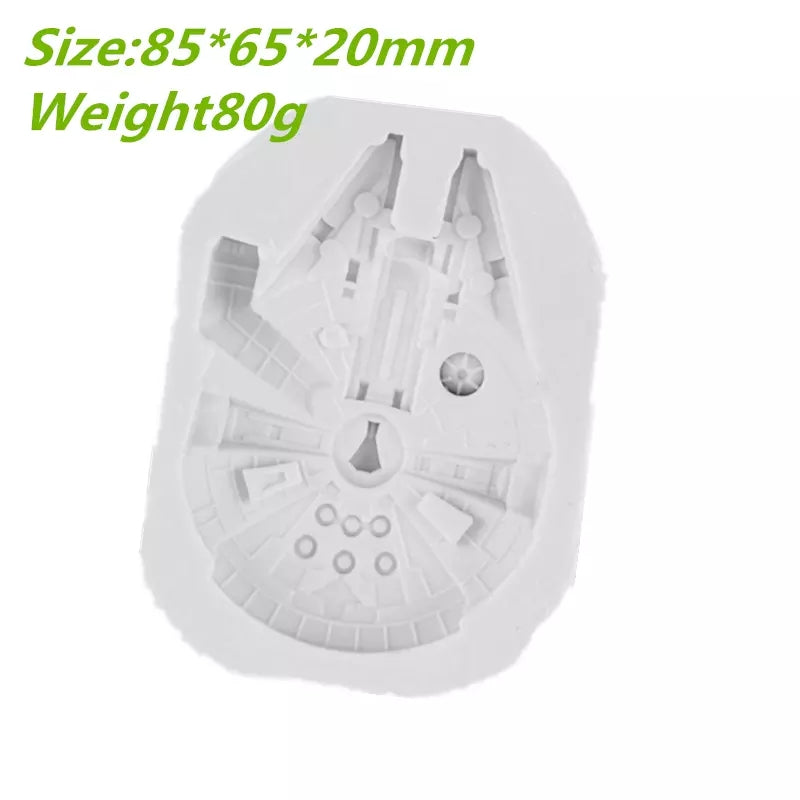 Silicone Mould - 2D Millenium Falcon - S12.