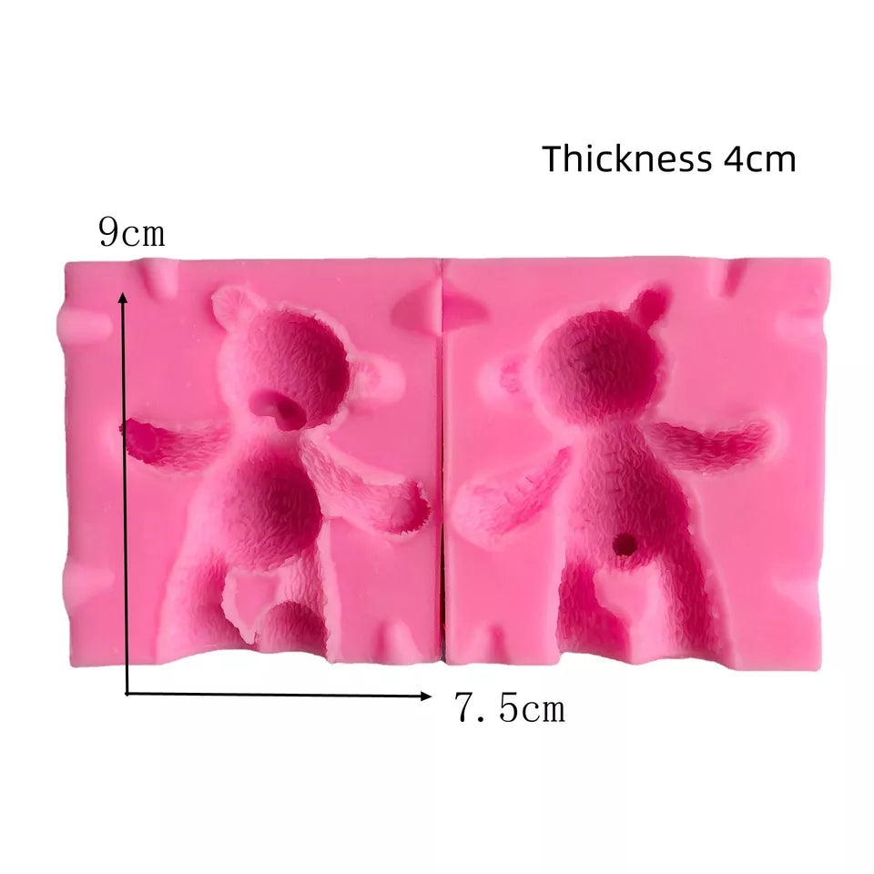 Silicone Mould - 3D Bear - S413