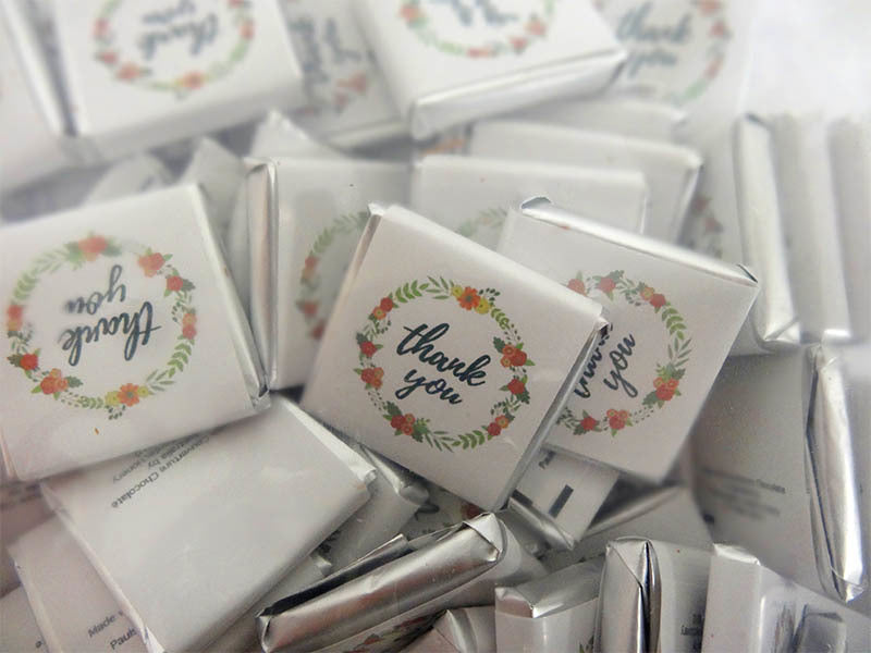 12PK Belgian Wrapped Chocolates - Thankyou