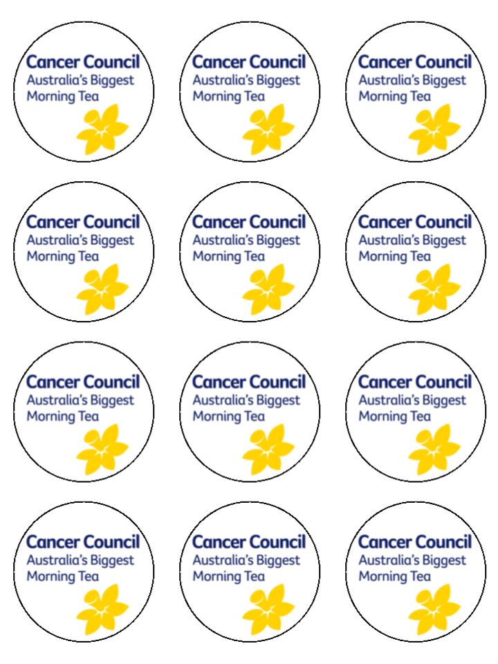 Edible Cupcake Toppers - Cancer Council