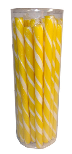 Candy Pole Single Stick - Yellow - Lemon Flavour