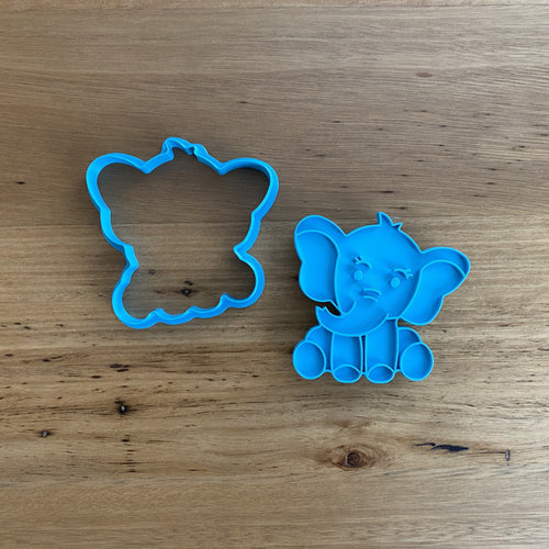 Cookie Cutter Store - Baby Elephant Cutter & Stamp *Last One*