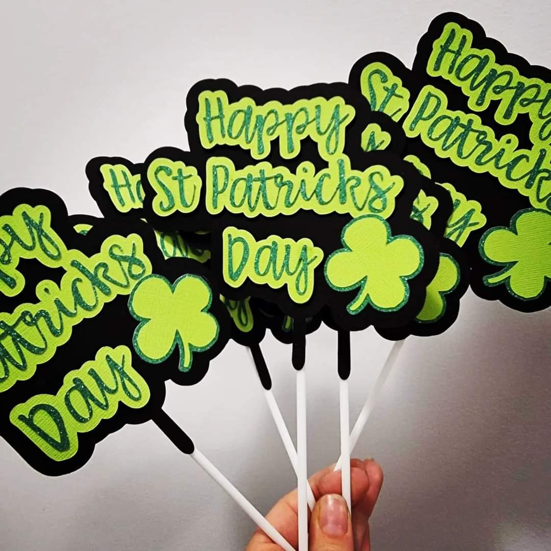 Cardstock Topper - Happy St Patricks Day