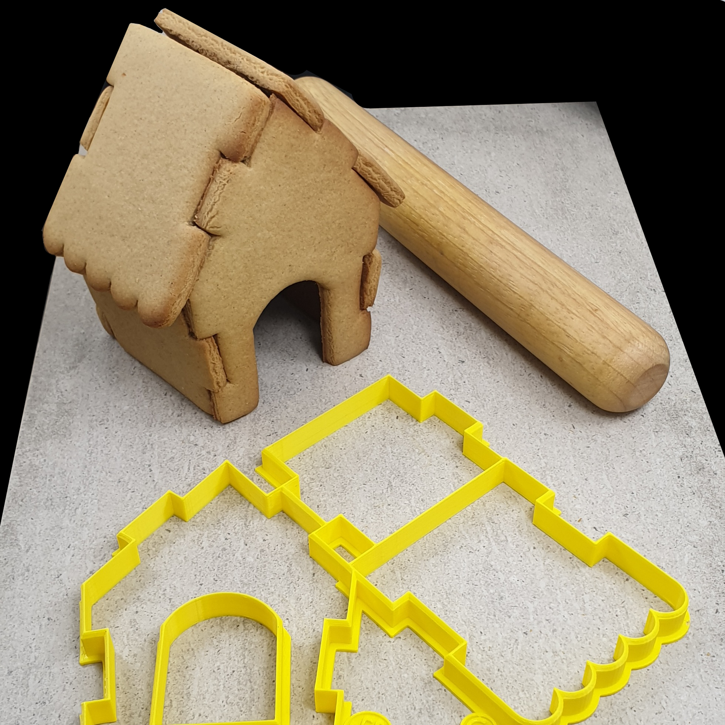 Gingerbread House Embosser - to suit Interlocking Cutter.