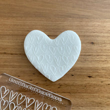 Cookie Cutter Store - Heart Pattern Raised Stamp *Last One*