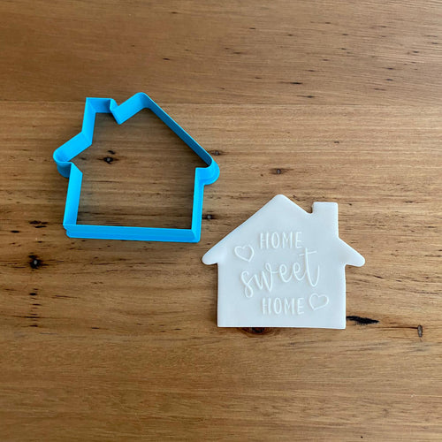 Cookie Cutter Store - Home Sweet Home Cutter and Deboss Raised Stamp *Last One*