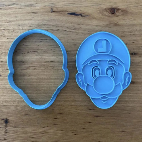 Cookie Cutter Store - Luigi from Mario Brothers Cutter and Stamp *Last One*