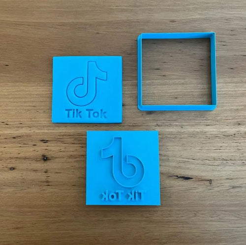 Cookie Cutter Store - Tik Tok Logo Cookie Cutter & Stamp *Last One*