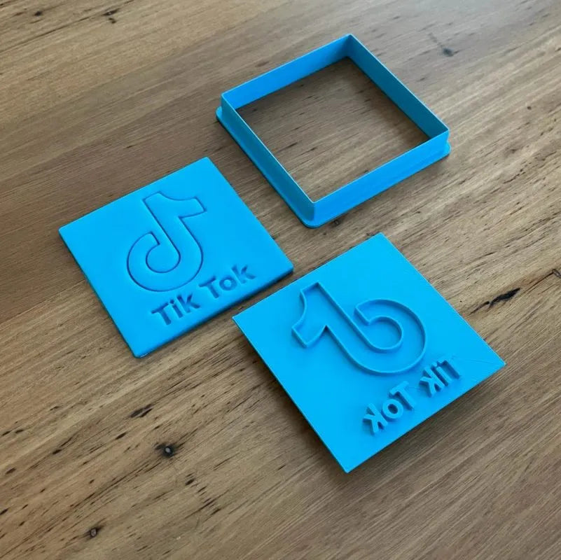 Cookie Cutter Store - Tik Tok Logo Cookie Cutter & Stamp *LAST ones*