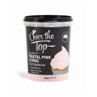 Over The Top Buttercream - Pastel Pink 425g.
