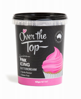 Over The Top Buttercream - Pink 425g.