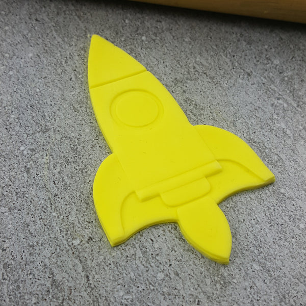 Custom Cookie Cutters Embosser and Cutter Set - Rocket.