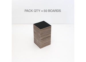 Square Slip Board - 60 x 2mm (50pk) - Black