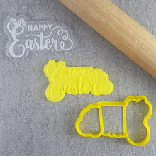 Custom Cookie Cutter Happy Easter Debosser and Cutter Set