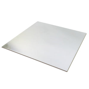 4 inch (10cm) Square 3mm Card Cake Board - Silver