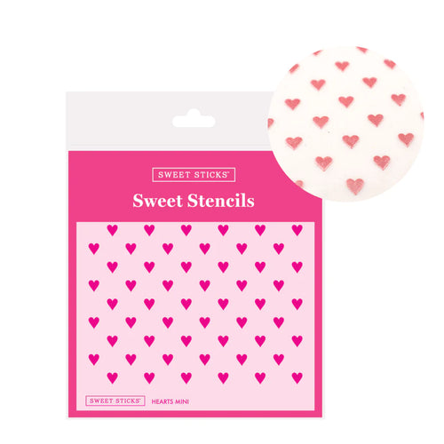 Sweet Sticks Stencil - Hearts Mini