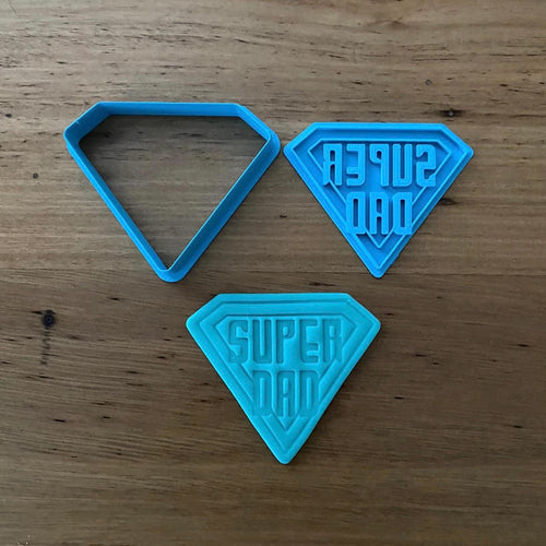 Cookie Cutter Store - Super Dad Father's Day Cutter & Stamp *Last One*