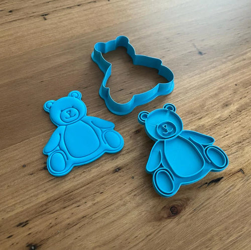 Cookie Cutter Store - Teddy Bear Cutter & Stamp *Last One*