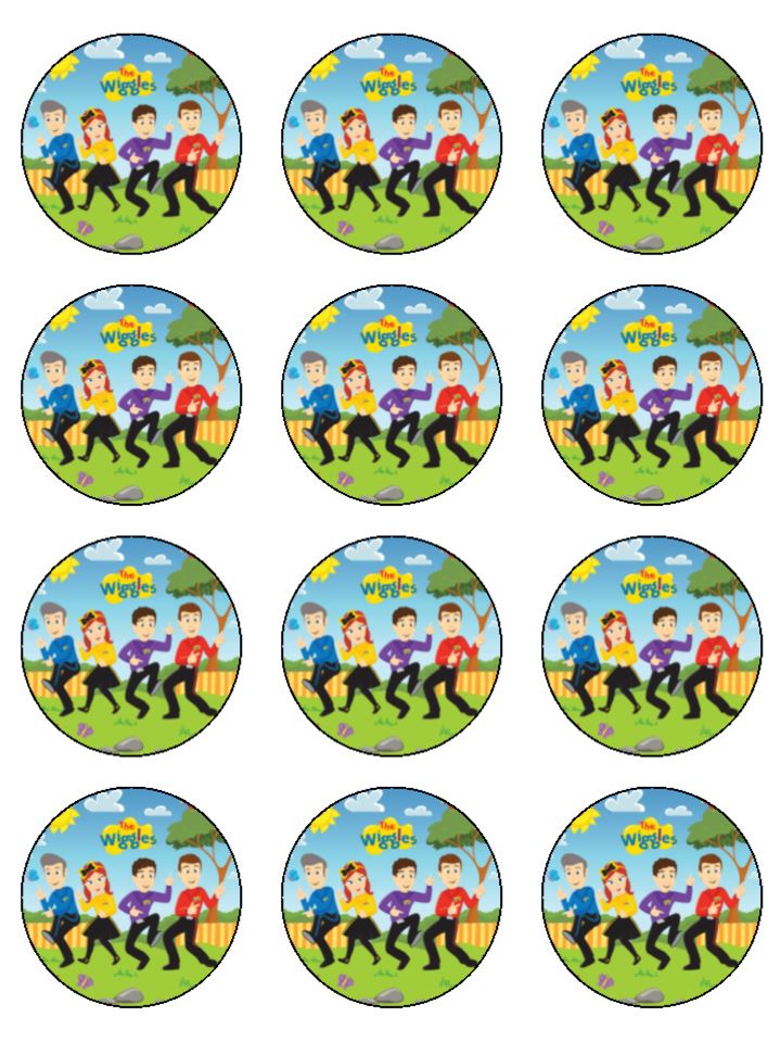 Edible Cupcake Toppers - Wiggles