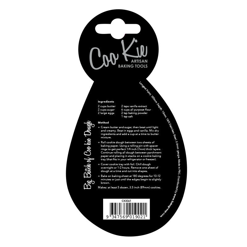 Coo Kie Water Drop Cookie Cutter.
