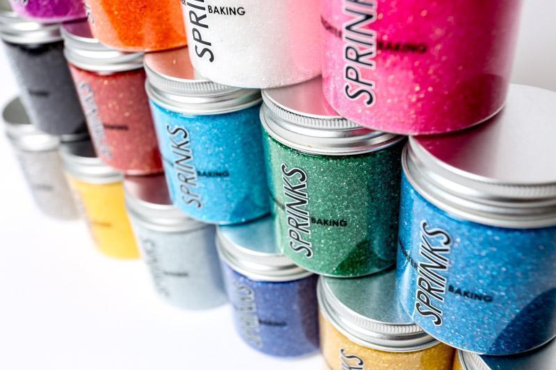 Sprinks Sanding Sugar 85g - Fuchsia Purple.