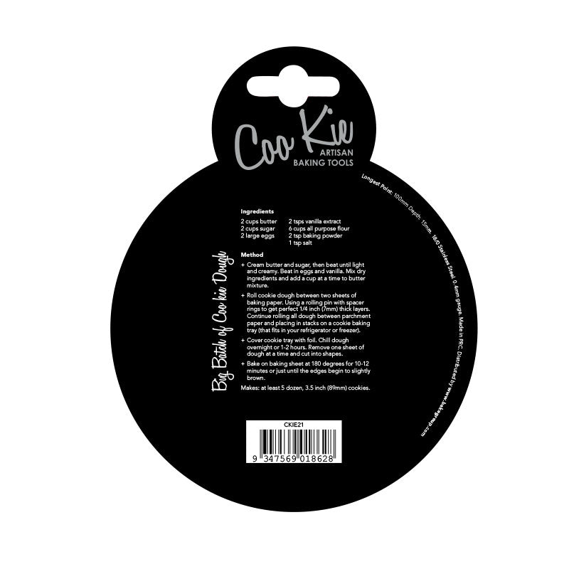 Coo Kie Round 100mm Cookie Cutter.