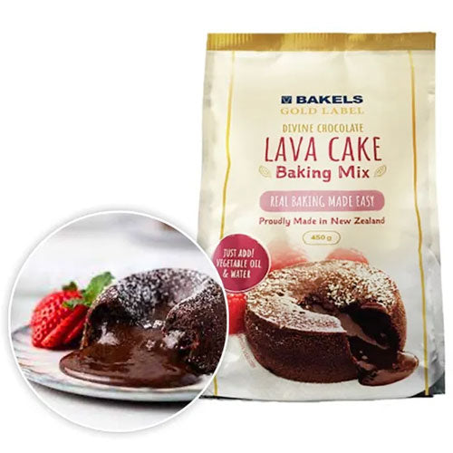 Bakels Gold Label - 450g Divine Chocolate Lava Cake Baking Mix