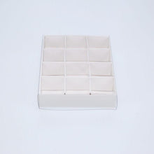 12 Chocolate Box - White - With slide and clear cover